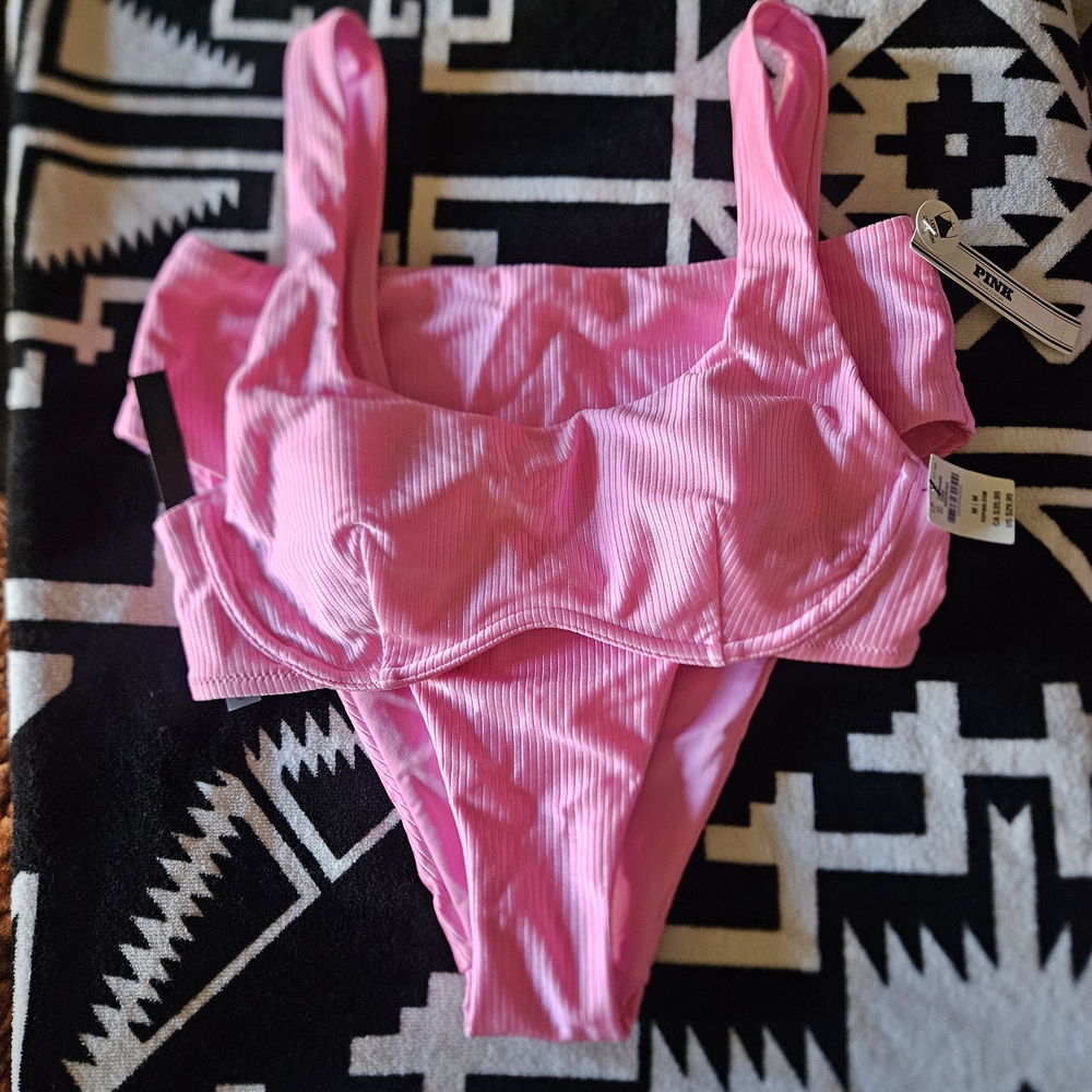 Victoria's Secret Pink Ribbed Bikini